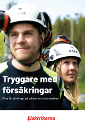 Omslagsbild för broschyren Tryggare med försäkringar