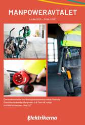 Framsida till kollektivavtalet Manpoweravtalet