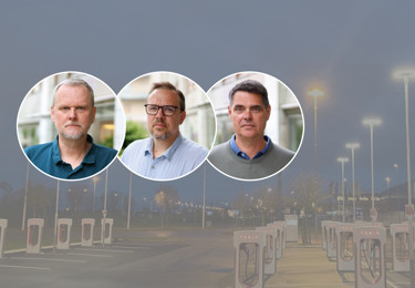 Elektrikernas ordförande Urban Pettersson, vice ordförande Per-Ola Nilsson och förhandlingschef Mikael Pettersson