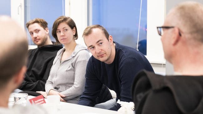 Medlemmar i Elektrikerna på en facklig kurs