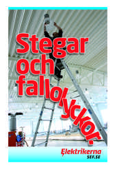 Framsida till broschyren "Stegar och fallolyckor"