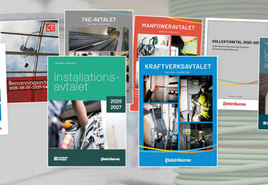Framsidorna för Elektrikernas kollektivavtal som gäller för åren 2025-2027