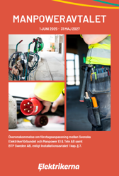 Omslag till kollektivavtalet Manpoweravtalet 2025-2027