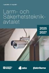 Omslag till kollektivavtalet Larm- och säkerhetsteknikavtalet