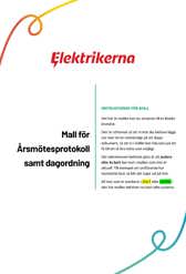 Bild som föreställer mallen för årsmötesprotokoll