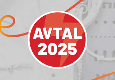 Kollage med Elektrikernas logotyp för avtalsrörelsen 2025