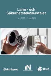 Omslagsbild till Larm- och säkerhetsteknikavtalet