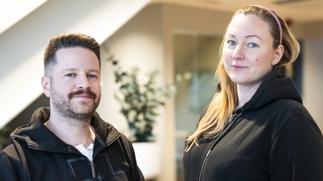 Daniel Torro Eriksson och Johanna Stiig