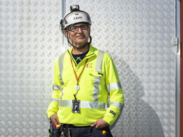 En elektriker som är medlem och förtroendevald i fackförbundet Elektrikerna