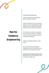 Mall för klubbens årsplanering
