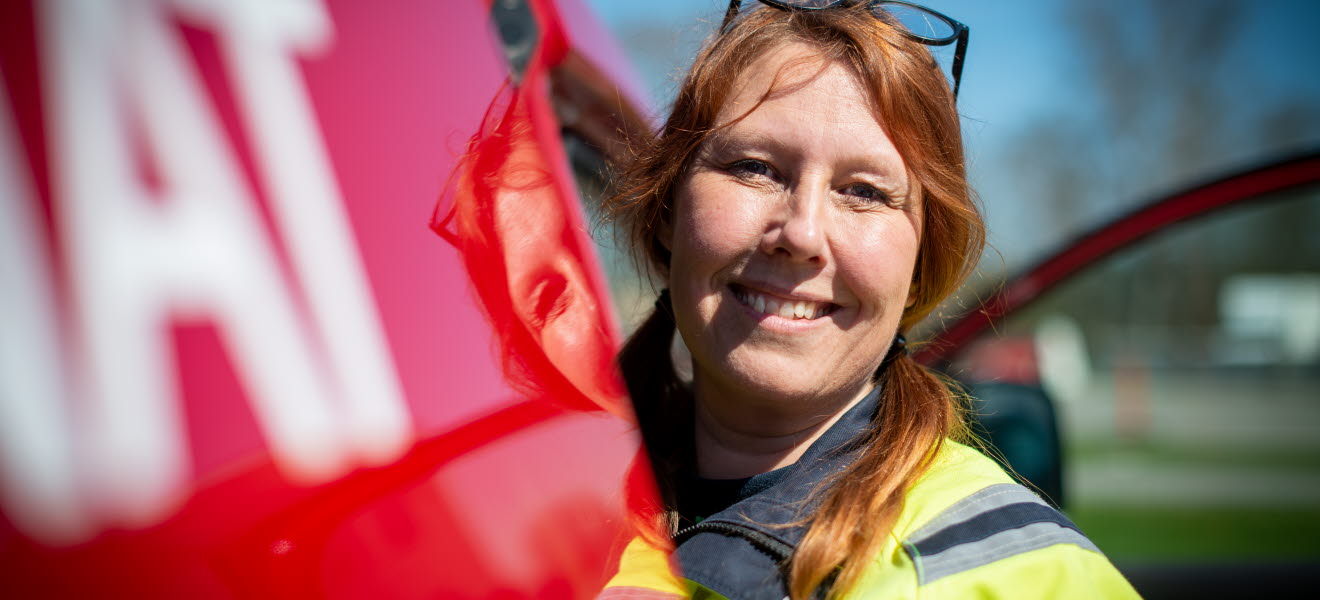 Tina, servicemontör på distribution